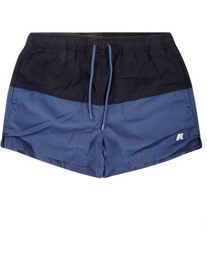 K-Way Two-Tone Swim Shorts - Blue
