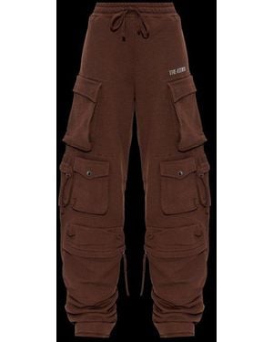 The Attico Fern Long Trousers - Black