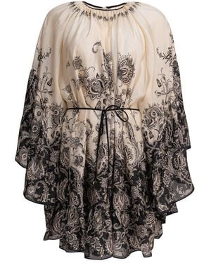 Zimmermann Rhiannon Lantern Mini Dress - Natural