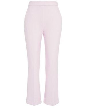 Elisabetta Franchi Logo Plaque Crêpe Cropped Trousers - Pink