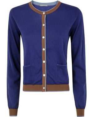 In bed with You Button-Up Cardigan Sweater - Blue