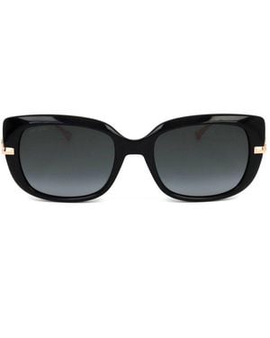 Jimmy Choo Orla Rectangular-Frame Sunglasses - Black