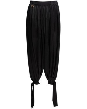 Chloé Fluid Pleated Trousers - Black