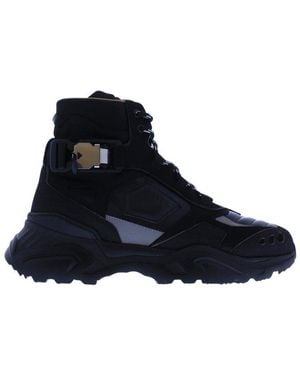 Buscemi Chunky Kombat Hi-Top Trainers - Blue