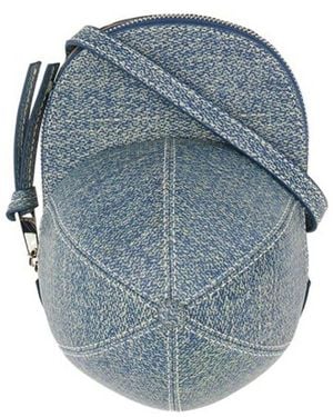JW Anderson Medium Cap Zipped Messenger Bag - Blue