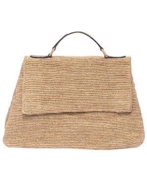 IBELIV Lahady Foldover-Top Tote Bag - Natural