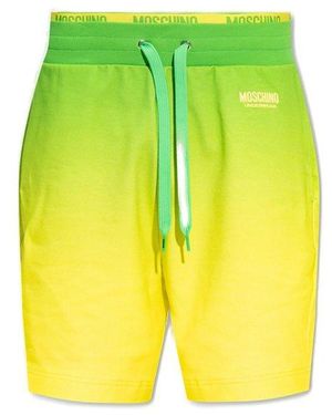 Moschino Shorts With Logo - Yellow