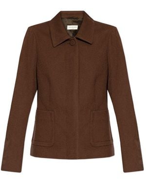 Dries Van Noten Long Sleeved Jacket - Brown