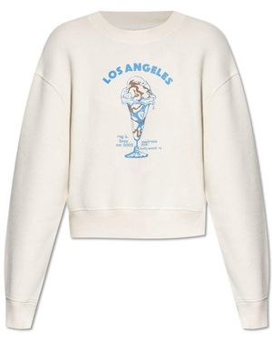 Rag & Bone Graphic Crew Neck Jumper - White