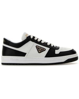 Prada Downtown Lace-Up Trainers - Black