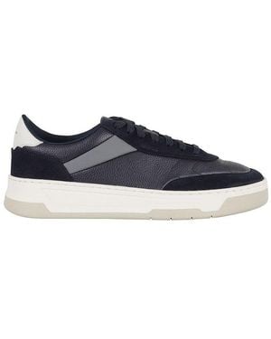 BOSS Round-Toe Lace-Up Trainers - Blue