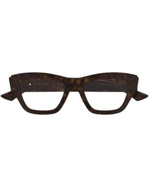 Bottega Veneta Rectangular Frame Glasses - Brown