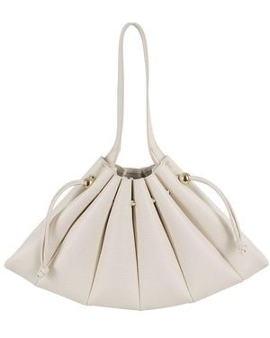 THEMOIRÈ Calipso Drawstring Fastened Shoulder Bag - Natural