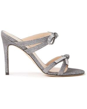 Stuart Weitzman Sw Bow-detailed Slides - White