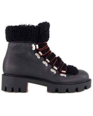 Christian Louboutin Edelvizir Lace-Up Ankle Boots - Black