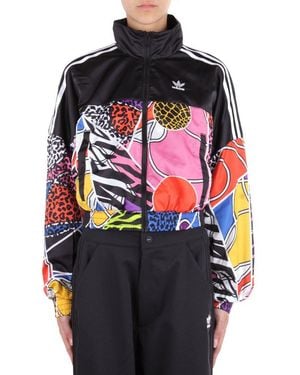 Adidas originals x farm multi print maxi track jacket best sale