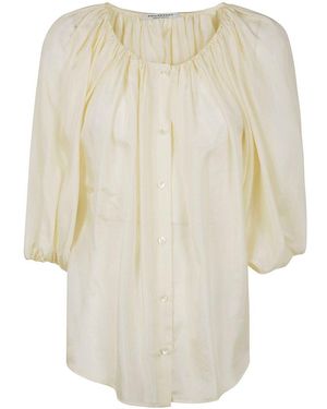 Philosophy Di Lorenzo Serafini Ruched Detailed Blouse - Natural