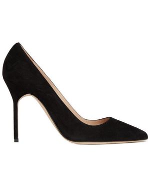 Manolo Blahnik Tora Pointed Toe Stiletto Pumps - Black