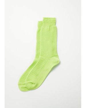RoToTo Ribbed Crew Socks - Green