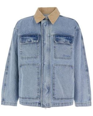 DUNST Vintage Denim Work Jacket - Blue