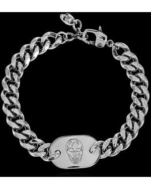 McQueen Skull Chain-Linked Bracelet - Black