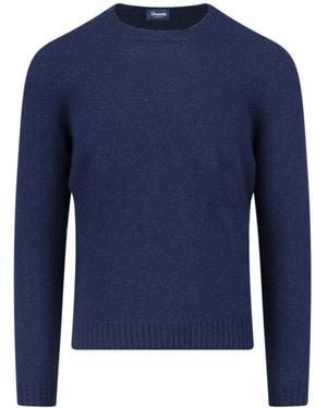 Drumohr Crewneck Knit Sweater - Blue