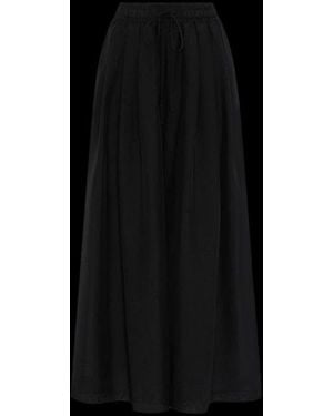 Psophia Drawstring Waist Palazzo Pants - Black