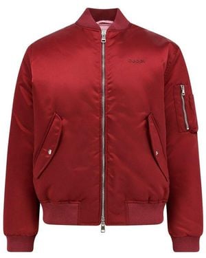 Gucci Zip-Up Bomber Jacket - Red