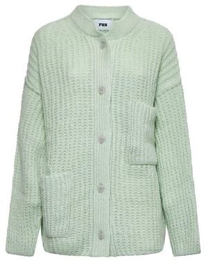 Rus Button-Up Cardigan Sweater - Green