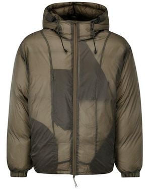 Roa Drawstring Zip-Up Padded Jacket - Green