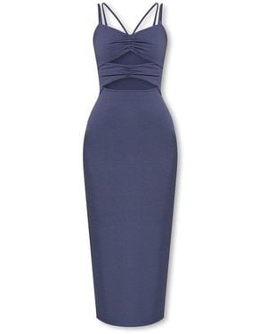 Samsøe & Samsøe Strappy Cutout Midi Dress - Blue