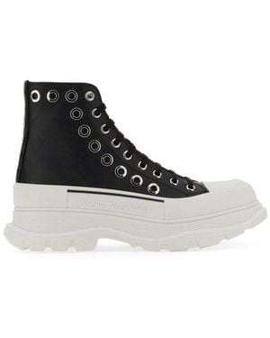 McQueen Joey Sneaker With Eyelets (3.6 Cm Sole) - White