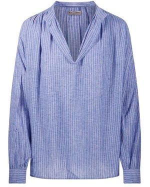 Laurence Bras Striped Long Sleeve Top - Blue