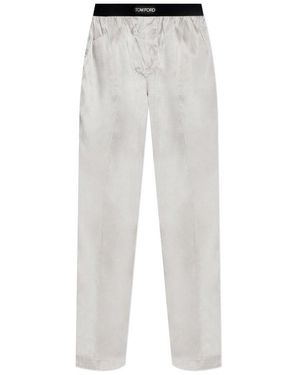 Tom Ford Silk Pyjama Bottoms - White
