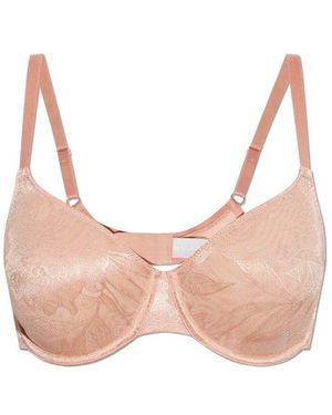 Hanro Floral Lace Underwire Bra - Pink
