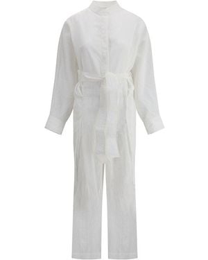 Ferragamo Sash Jumpsuit - White