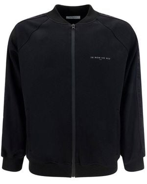 ih nom uh nit Logo Printed Zip-Up Lightweight Jacket - Blue