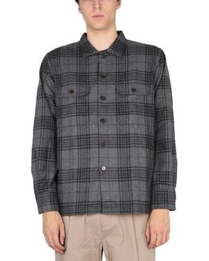 Universal Works Plaid Button-Down Shirt - Grey