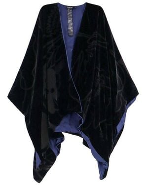 Giorgio Armani Velvet Cape - Blue