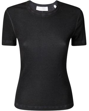 Helmut Lang Garment-Dyed Shrunken T-Shirt - Black