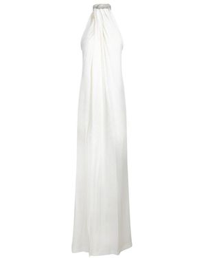 【送料&関税込】Stella McCartney Halterneck Panel Maxi Dress Stella McCartney Crystal Cage Halterneck Maxi Dress in White