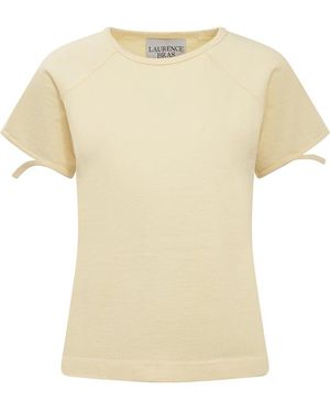 Laurence Bras Tie-Sleeve Top - Natural