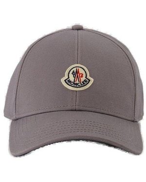 Moncler Logo Patch Baseball Cap - Grey