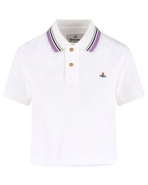 Vivienne Westwood Short Sleeve Polo Shirt - White