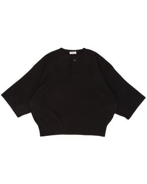 Fear Of God Logo Patch Knitted Pullover - Black