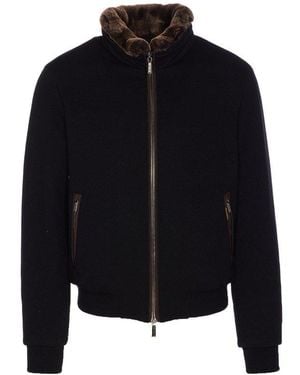 Moorer Bellati-Mrw Zipped Padded Jacket - Black