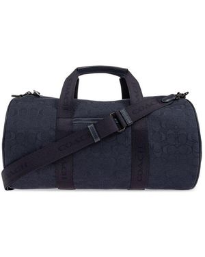 COACH Signature Jacquard Theo Duffle Bag - Blue