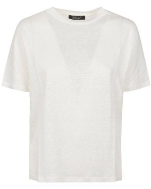 Aragona Sheer Panel T-Shirt - White