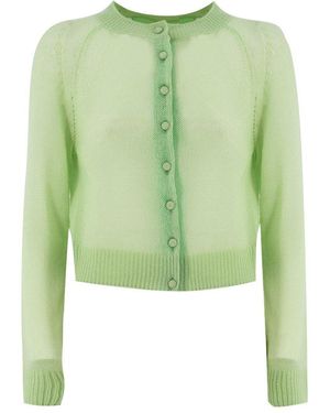 Ermanno Scervino Single Breasted Cardigan - Green