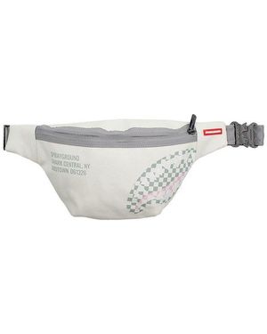 Sprayground Shark Central Dynamic Savvy Crossbody Bag - White
